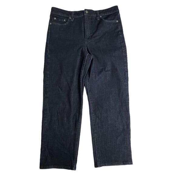 Ella Moss Womens Dark Wash High Rise Slim Straight Ankle Jeans 31 - Picture 2 of 9